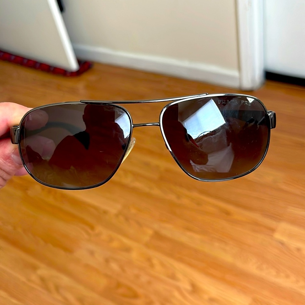 Mens polarized Prada sunglasses